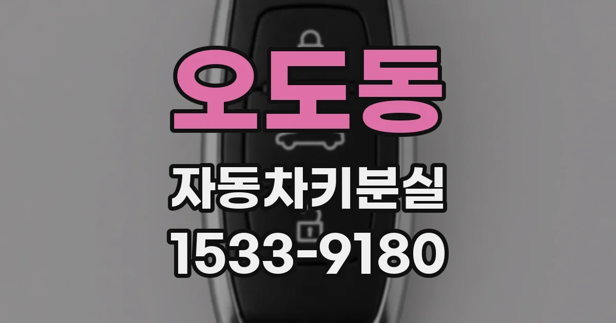 오도동 자동차키분실