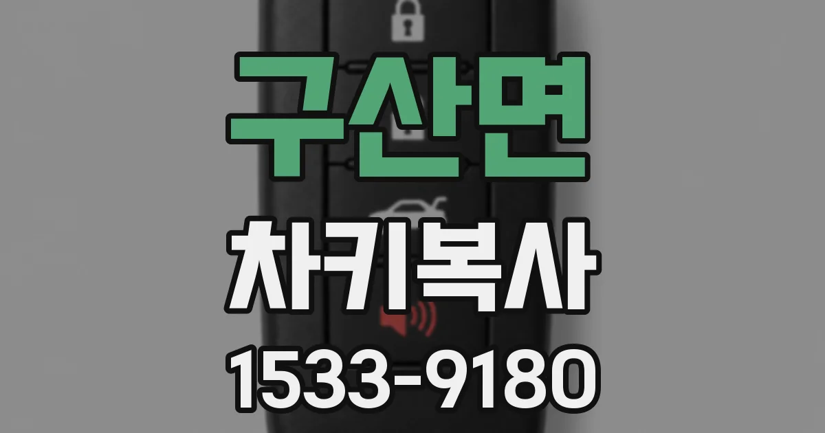 구산면 차키복사