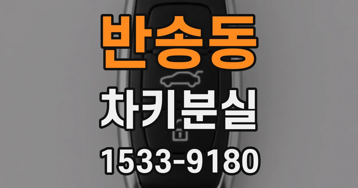 반송동 차키분실