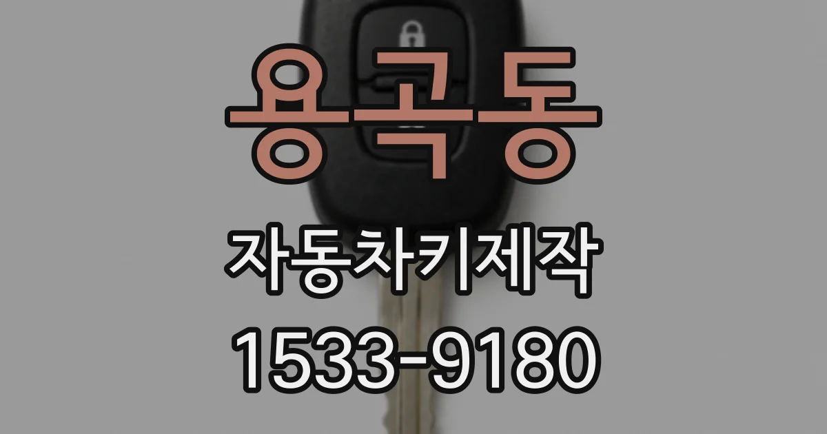 용곡동 자동차키제작