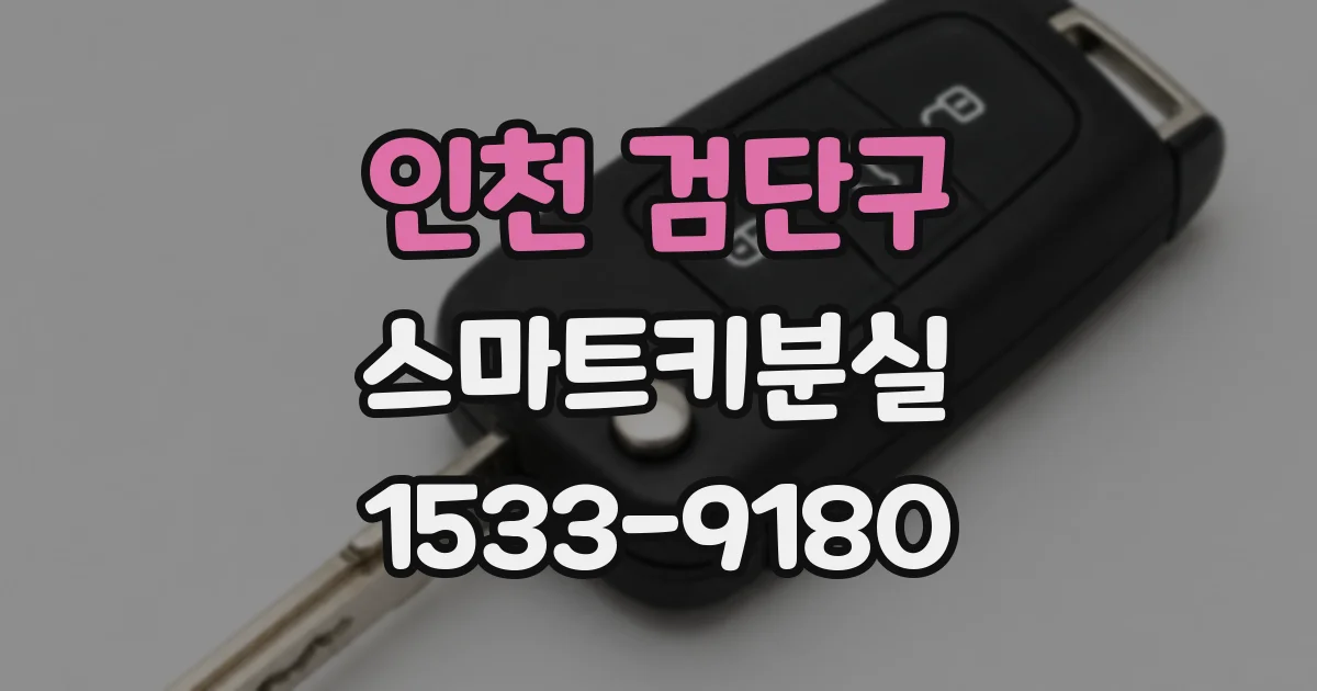 인천 검단구 스마트키분실