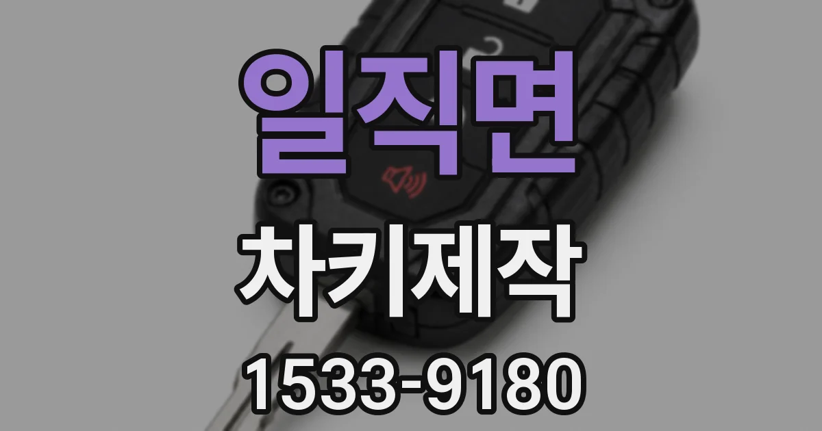 일직면 차키제작