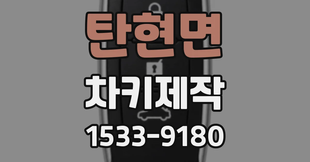 탄현면 차키제작