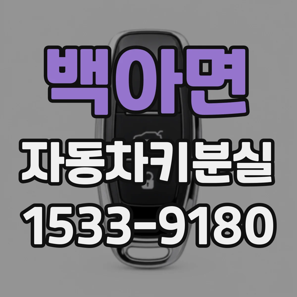 백아면 자동차키분실