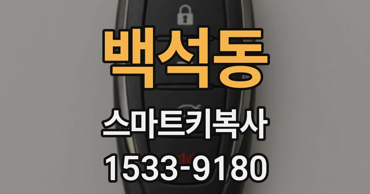 백석동 스마트키복사