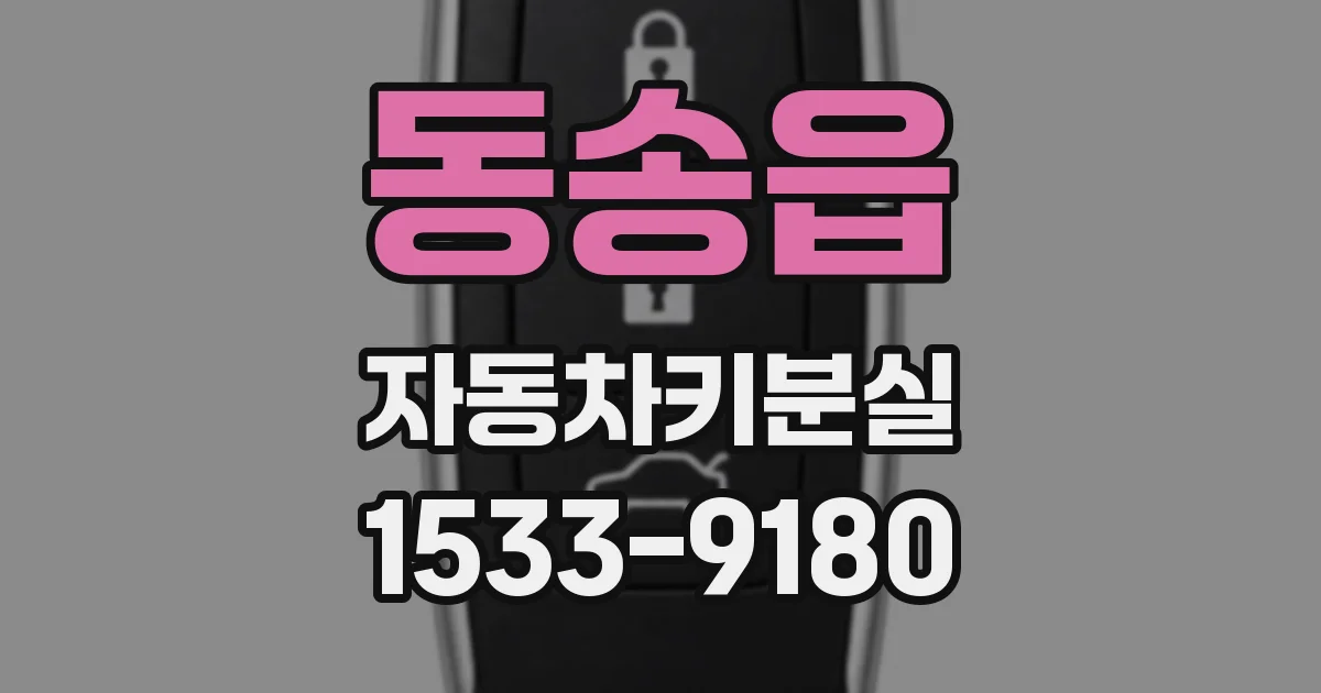 동송읍 자동차키분실