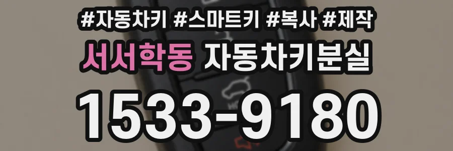 서서학동 자동차키분실