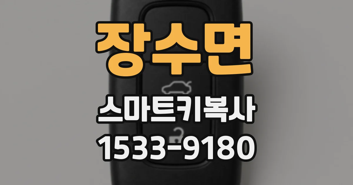 장수면 스마트키복사