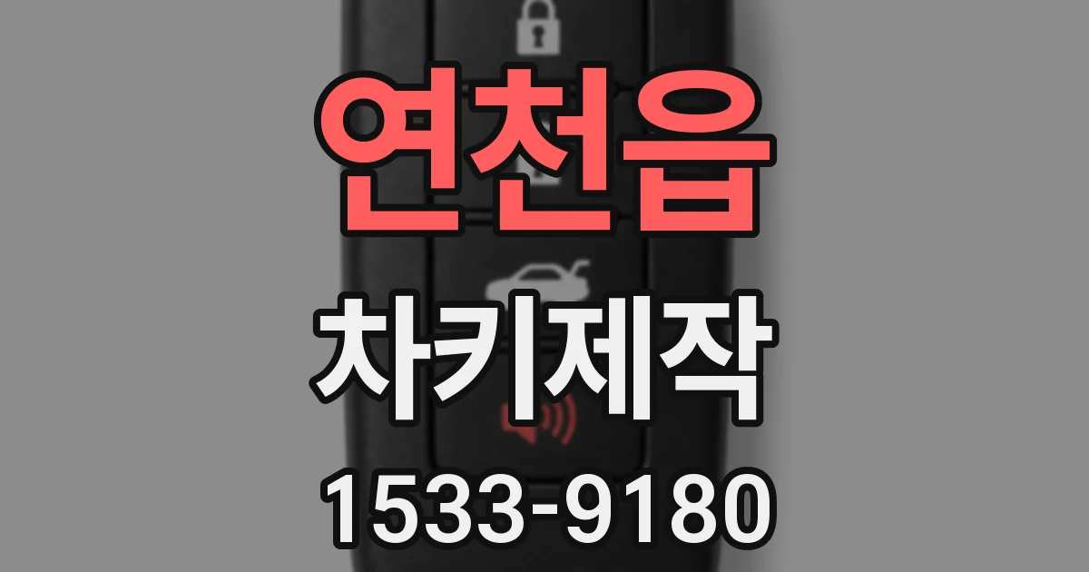 연천읍 차키제작