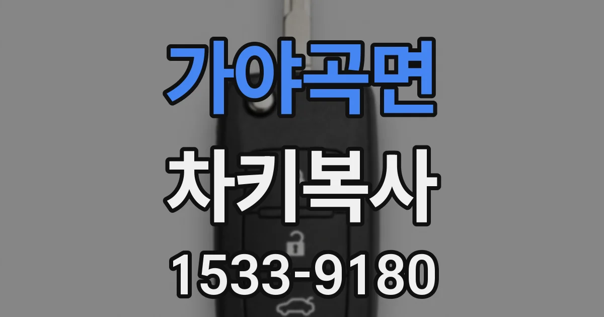 가야곡면 차키복사