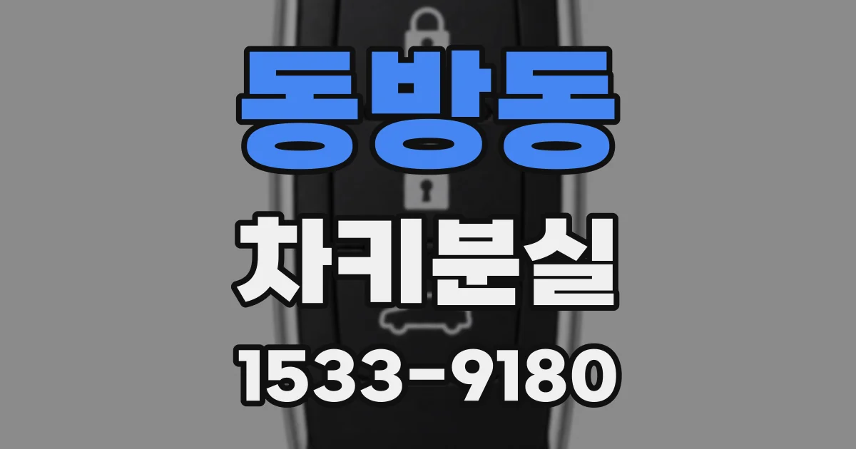 동방동 차키분실