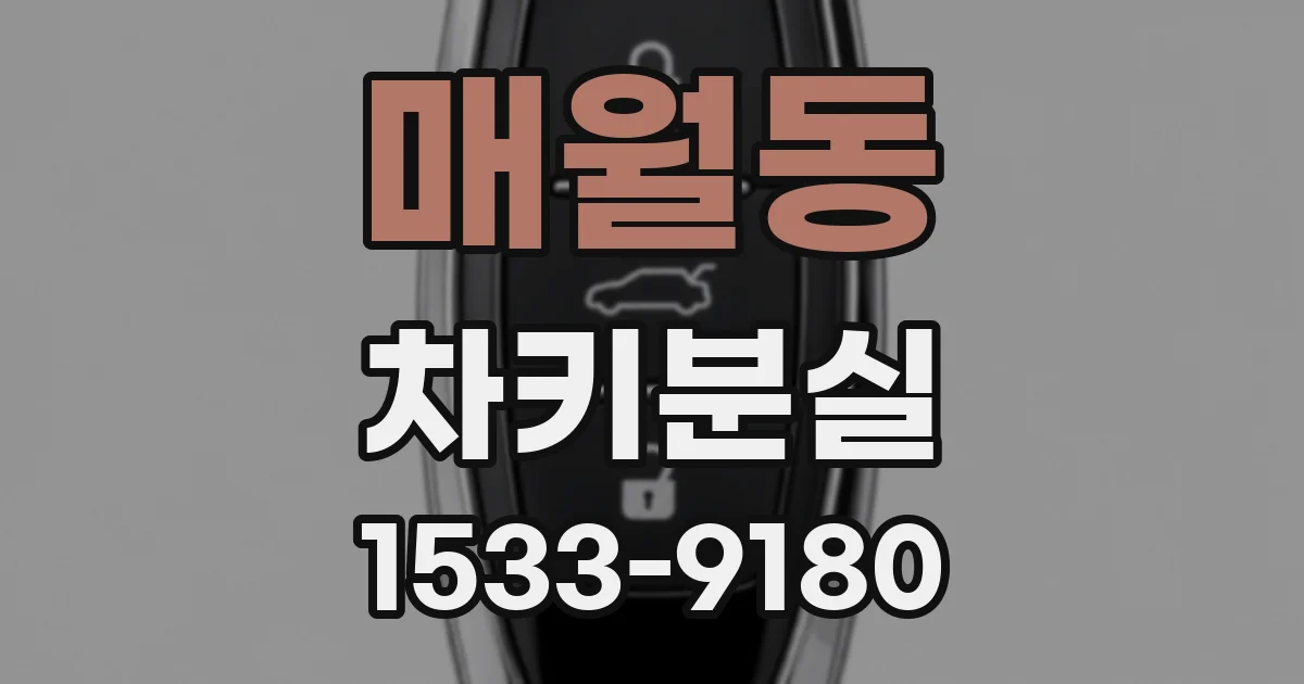 매월동 차키분실