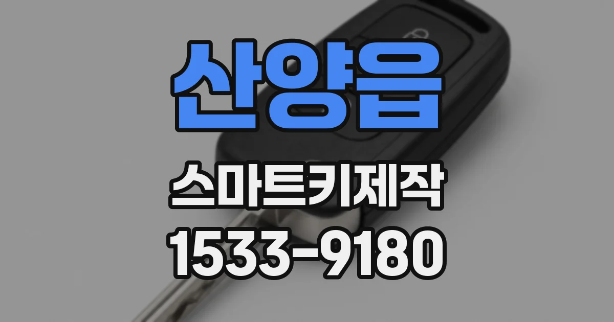 산양읍 스마트키제작