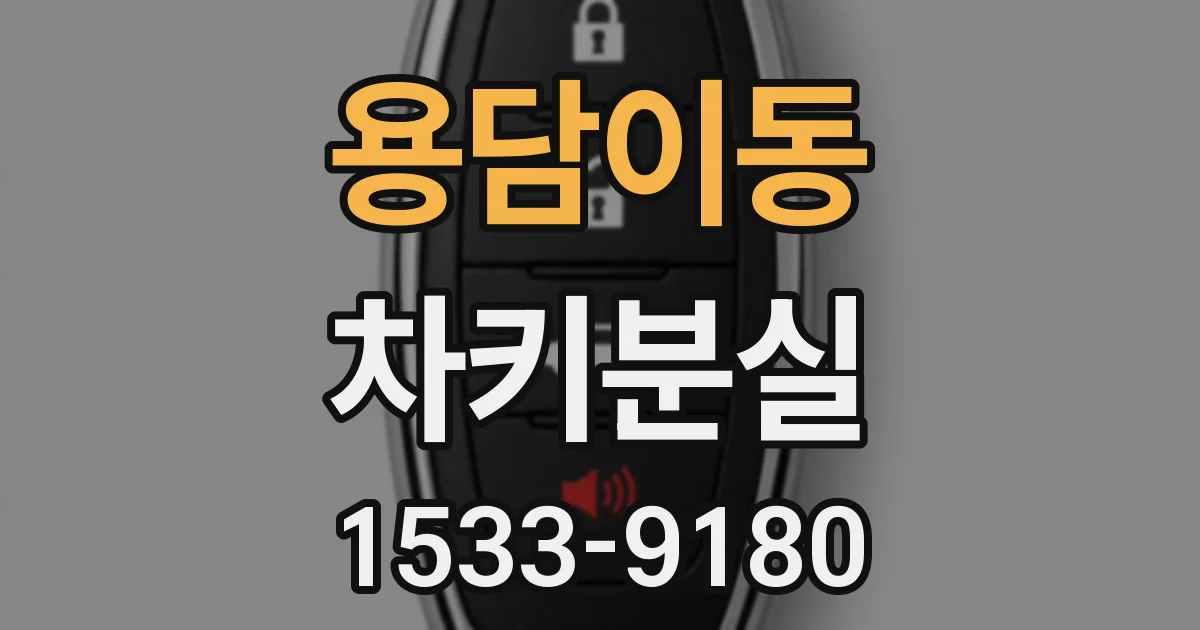 용담이동 차키분실