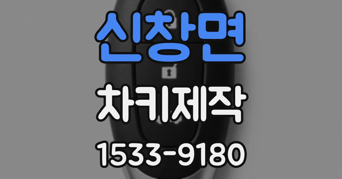 신창면 차키제작