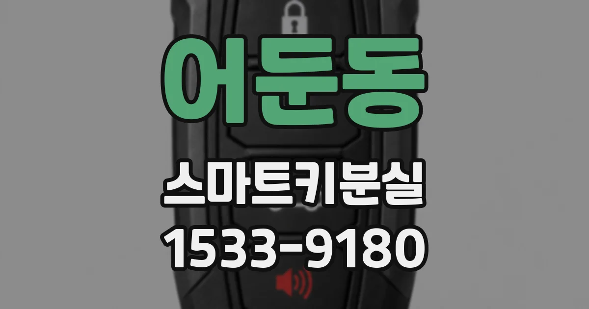 어둔동 스마트키분실