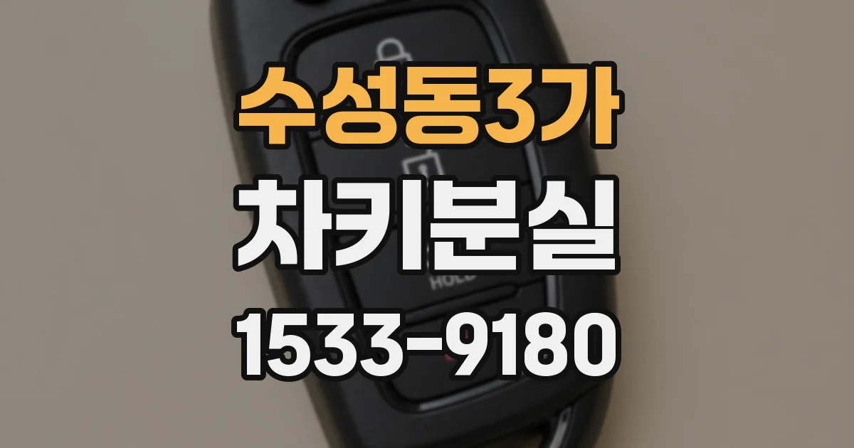 수성동3가 차키분실