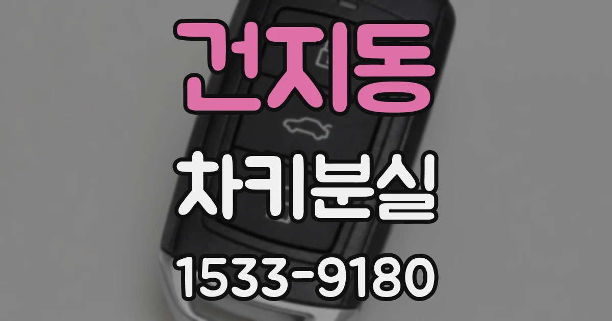 건지동 차키분실
