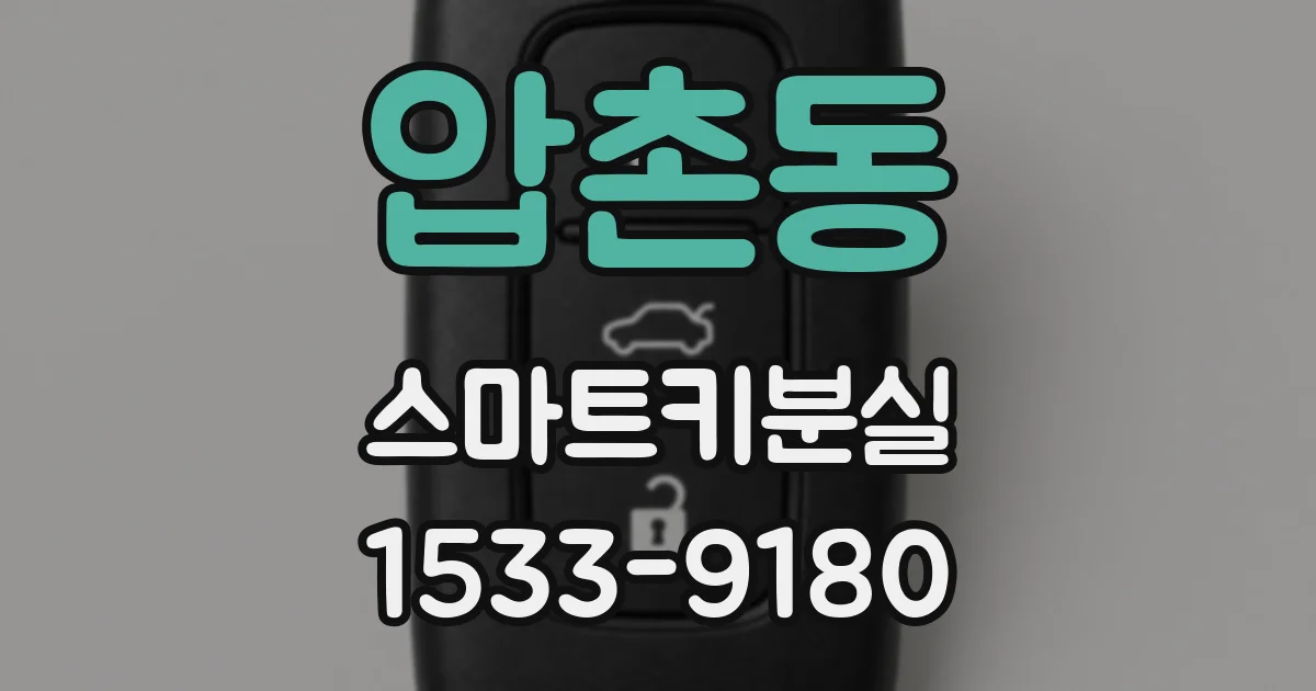 압촌동 스마트키분실