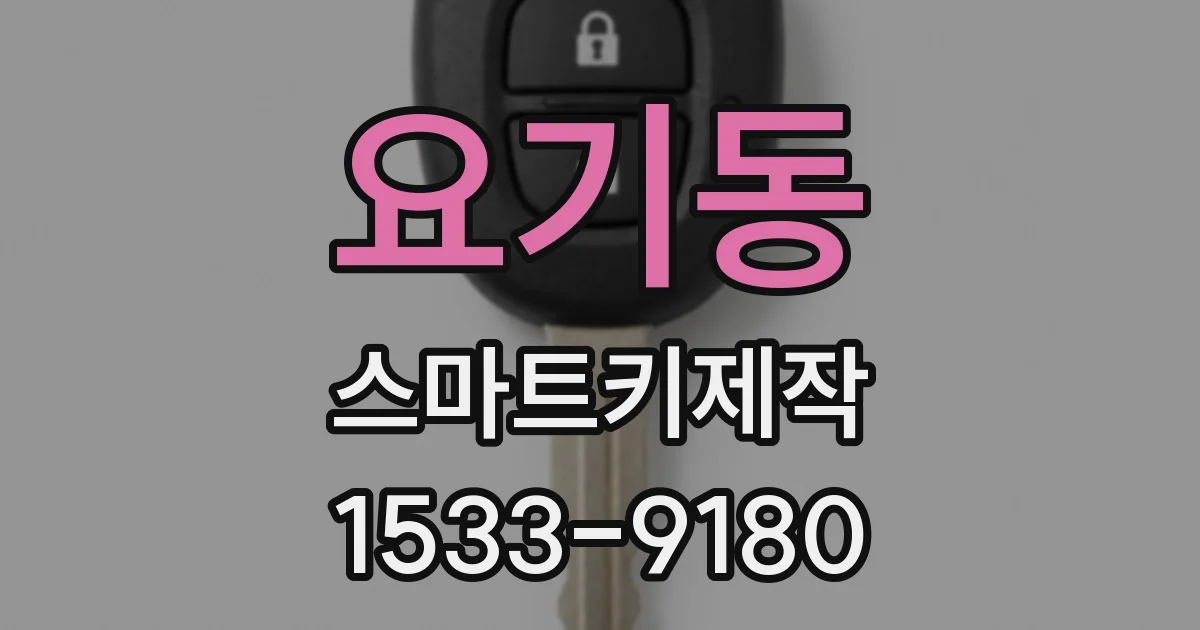 요기동 스마트키제작