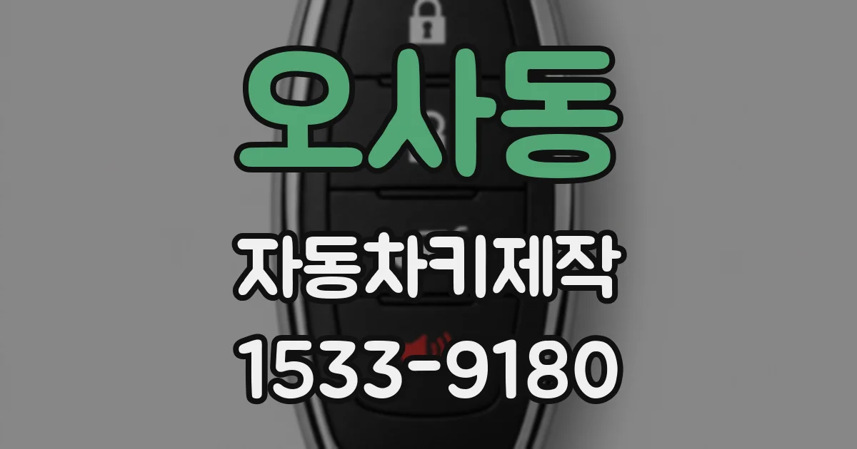 오사동 자동차키제작