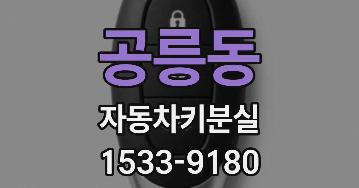 공릉동 자동차키분실