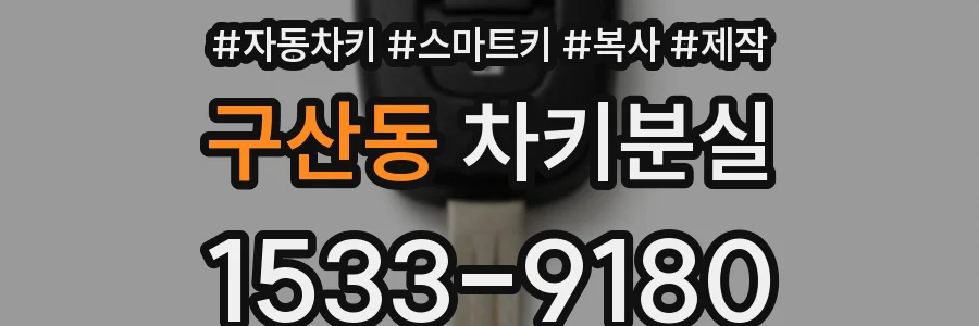 구산동 차키분실
