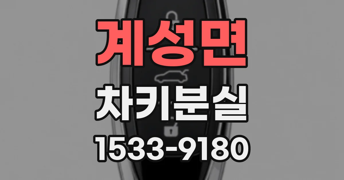 계성면 차키분실