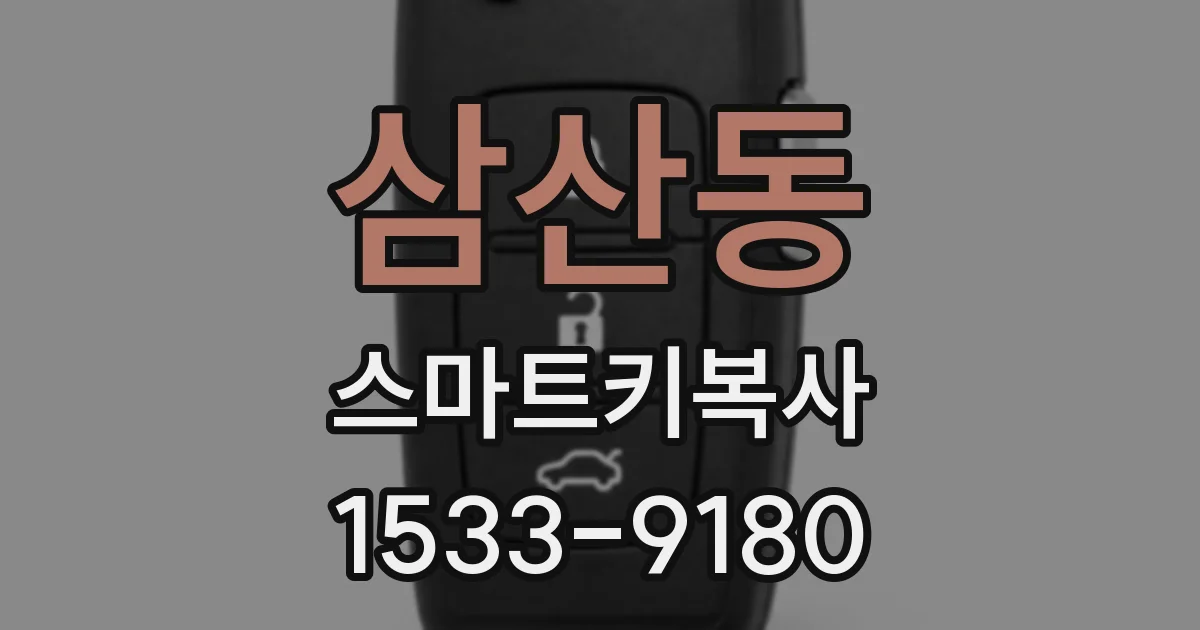삼산동 스마트키복사