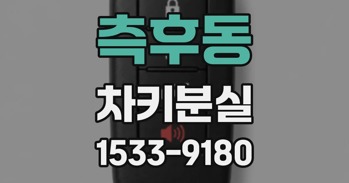 측후동 차키분실