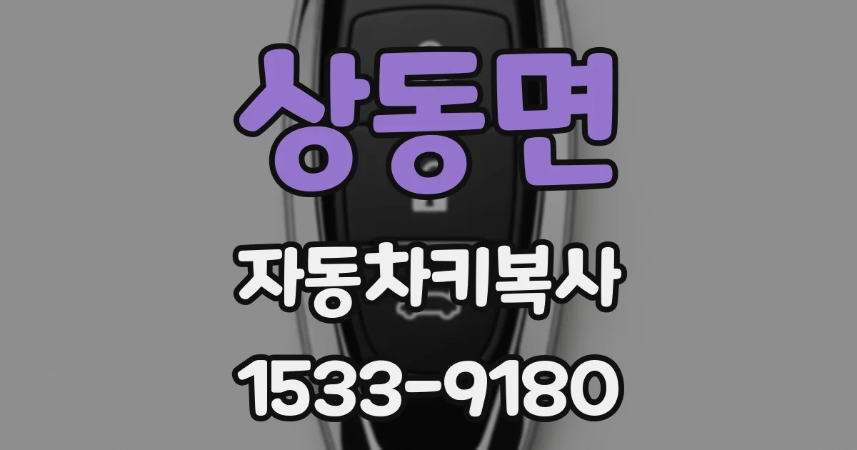 상동면 자동차키복사