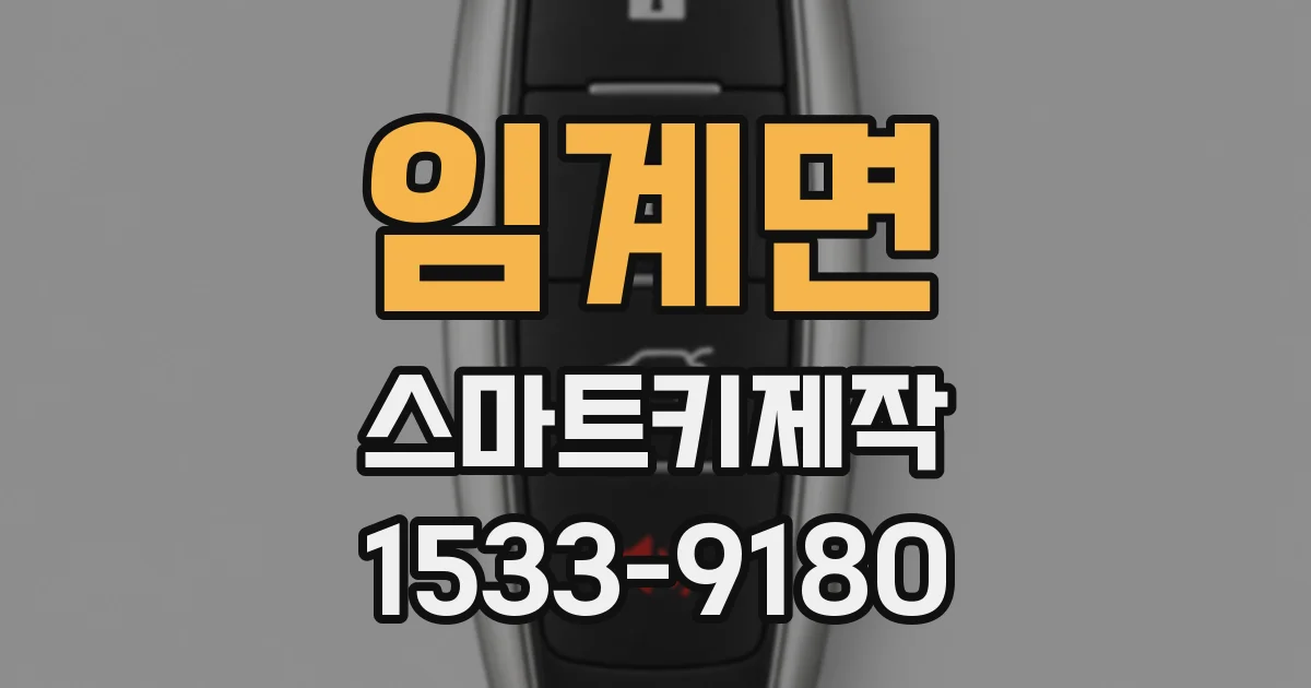 임계면 스마트키제작