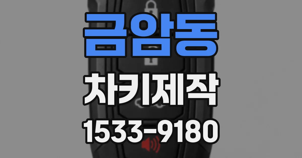 금암동 차키제작