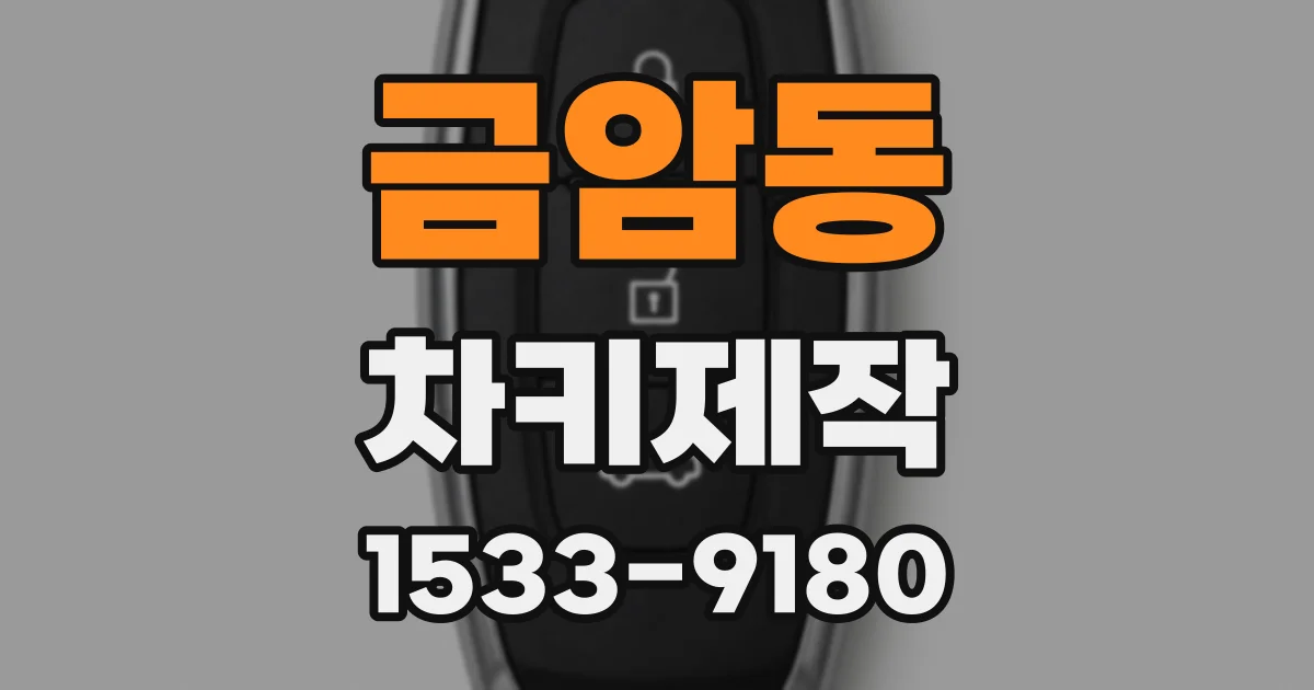 금암동 차키제작