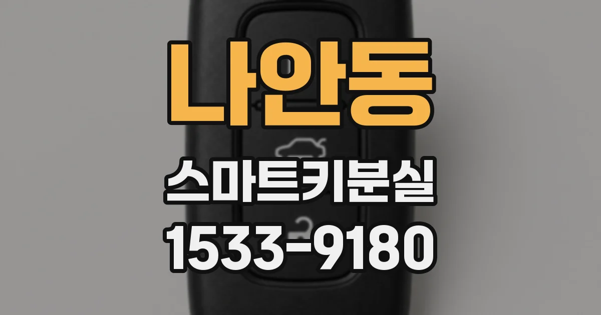 나안동 스마트키분실