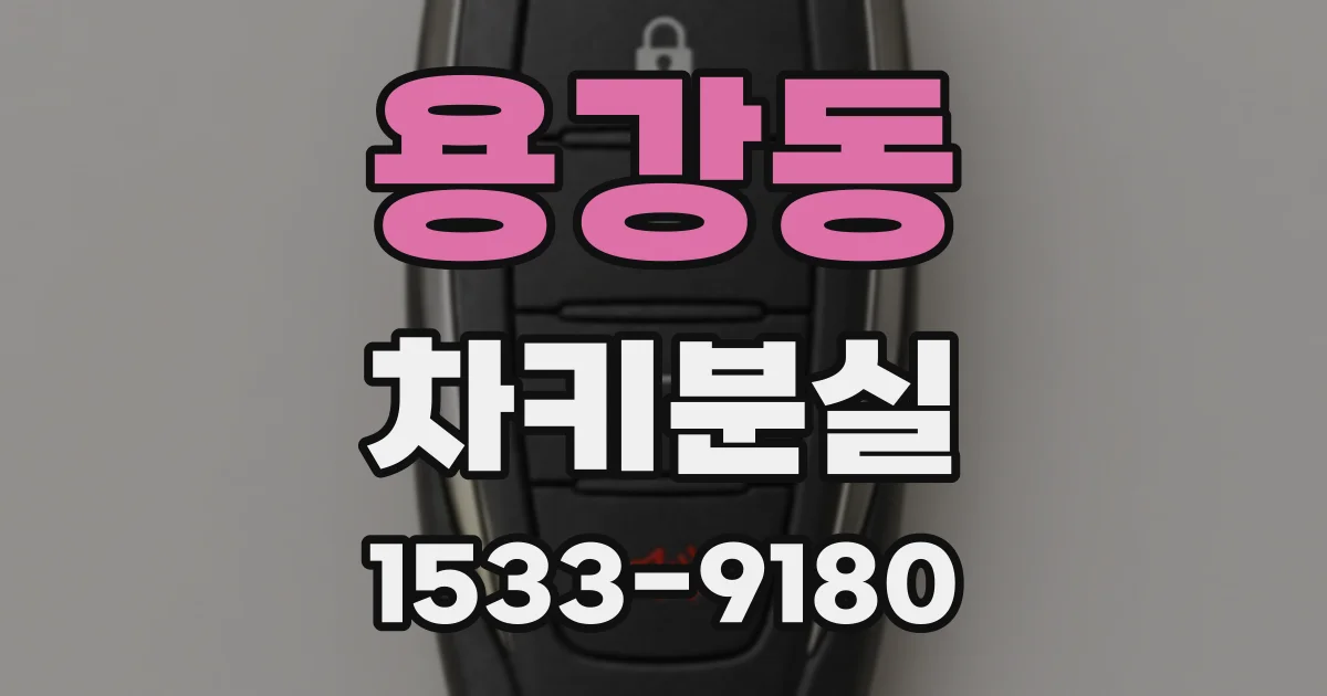용강동 차키분실