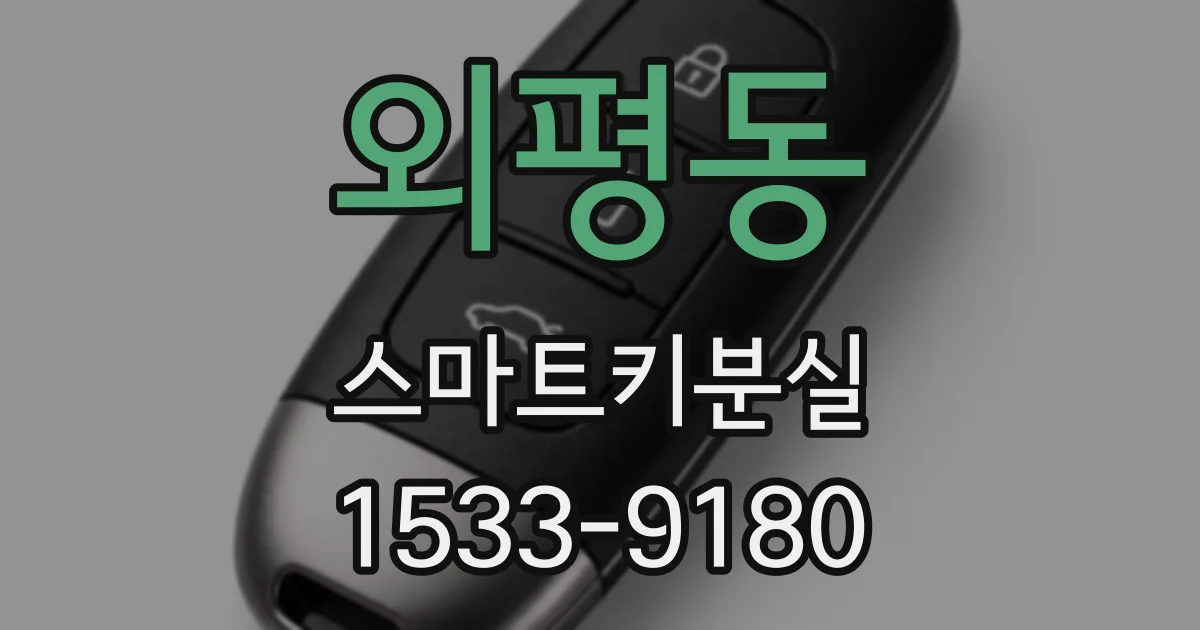 외평동 스마트키분실