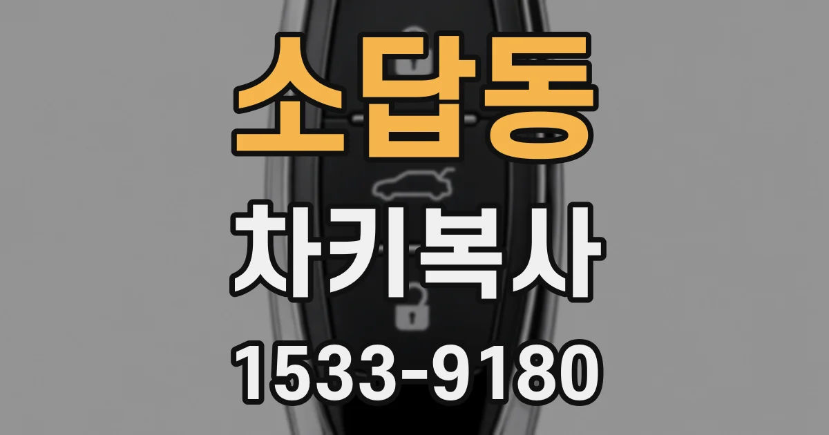 소답동 차키복사