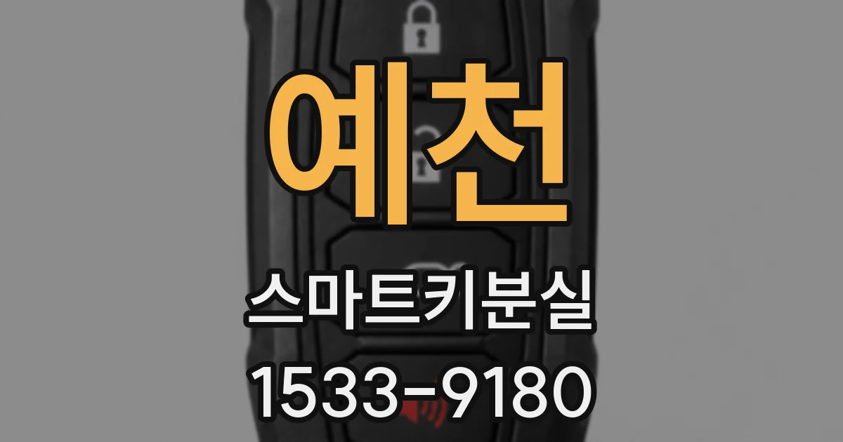 예천 스마트키분실