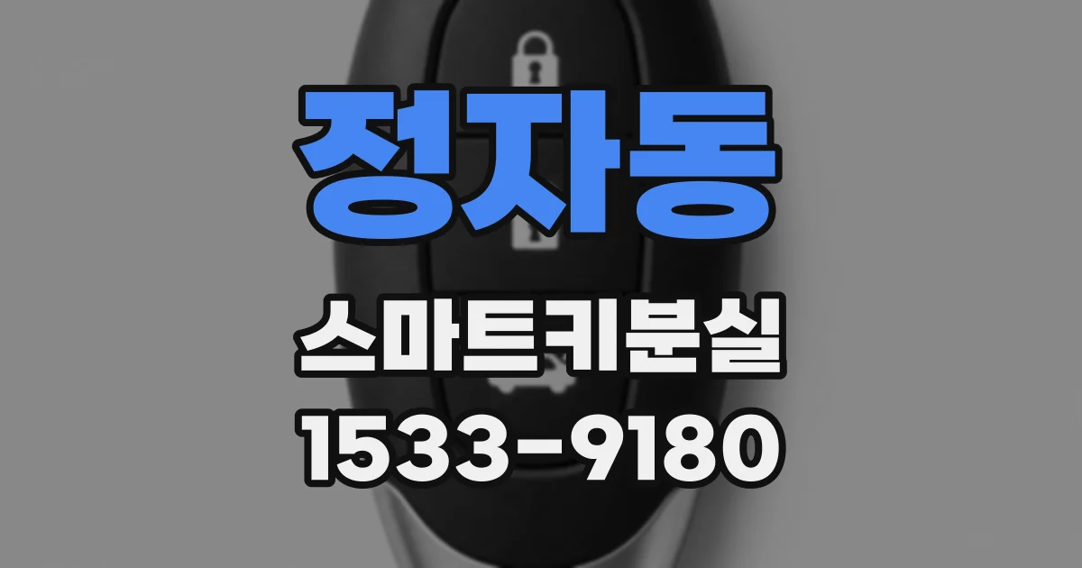 정자동 스마트키분실
