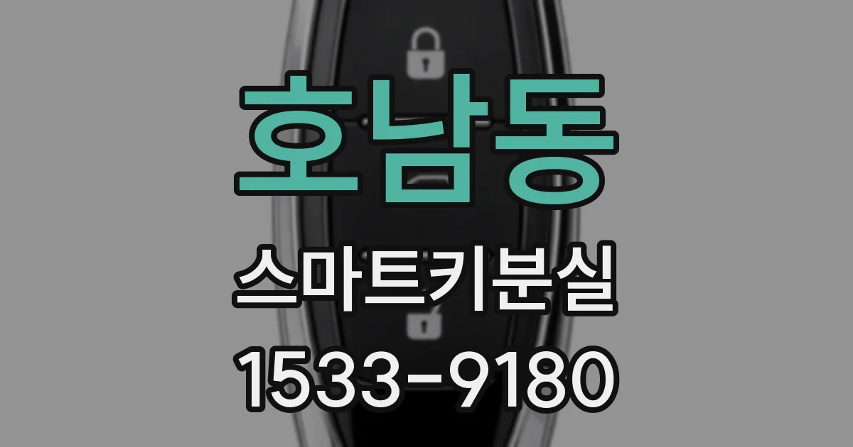 호남동 스마트키분실