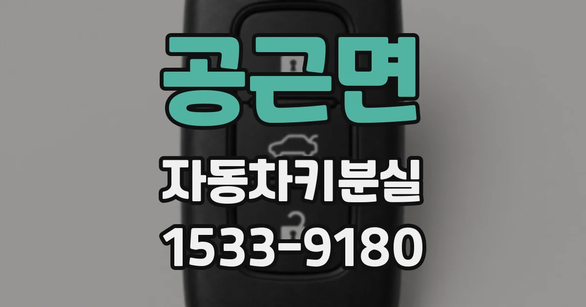 공근면 자동차키분실