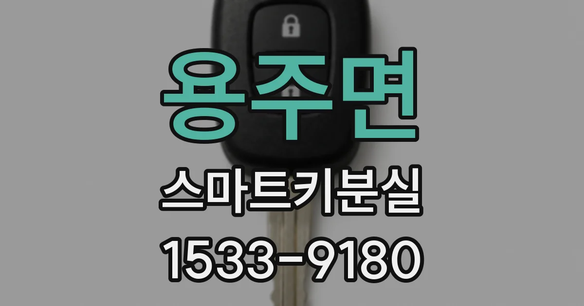 용주면 스마트키분실