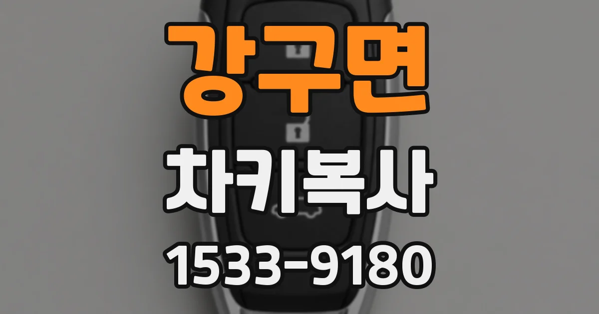 강구면 차키복사