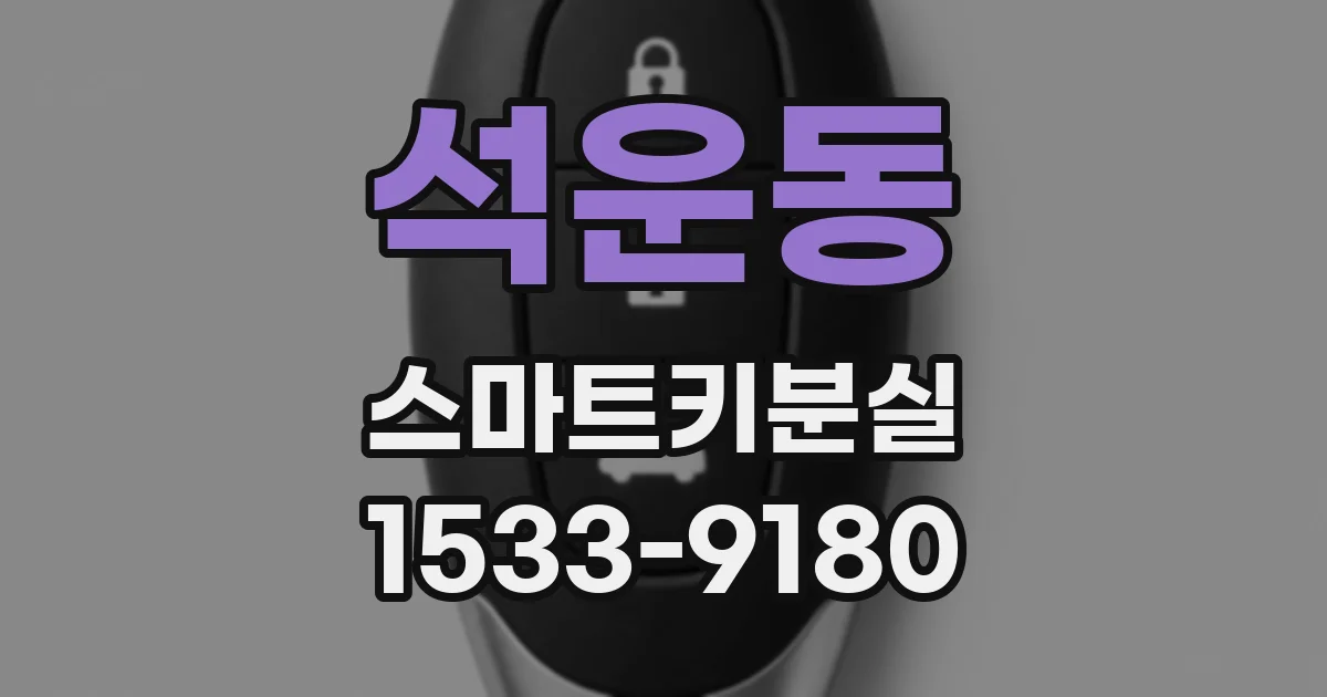 석운동 스마트키분실