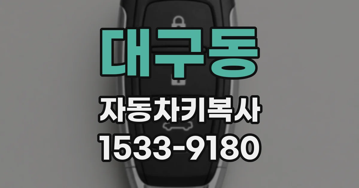 대구동 자동차키복사