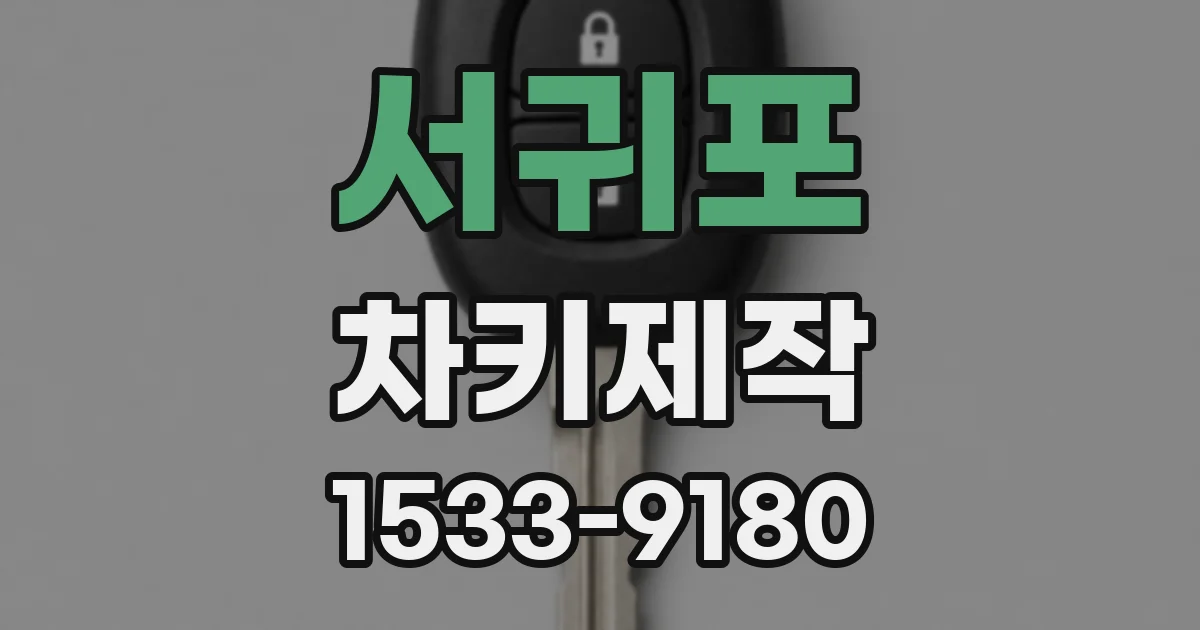서귀포 차키제작