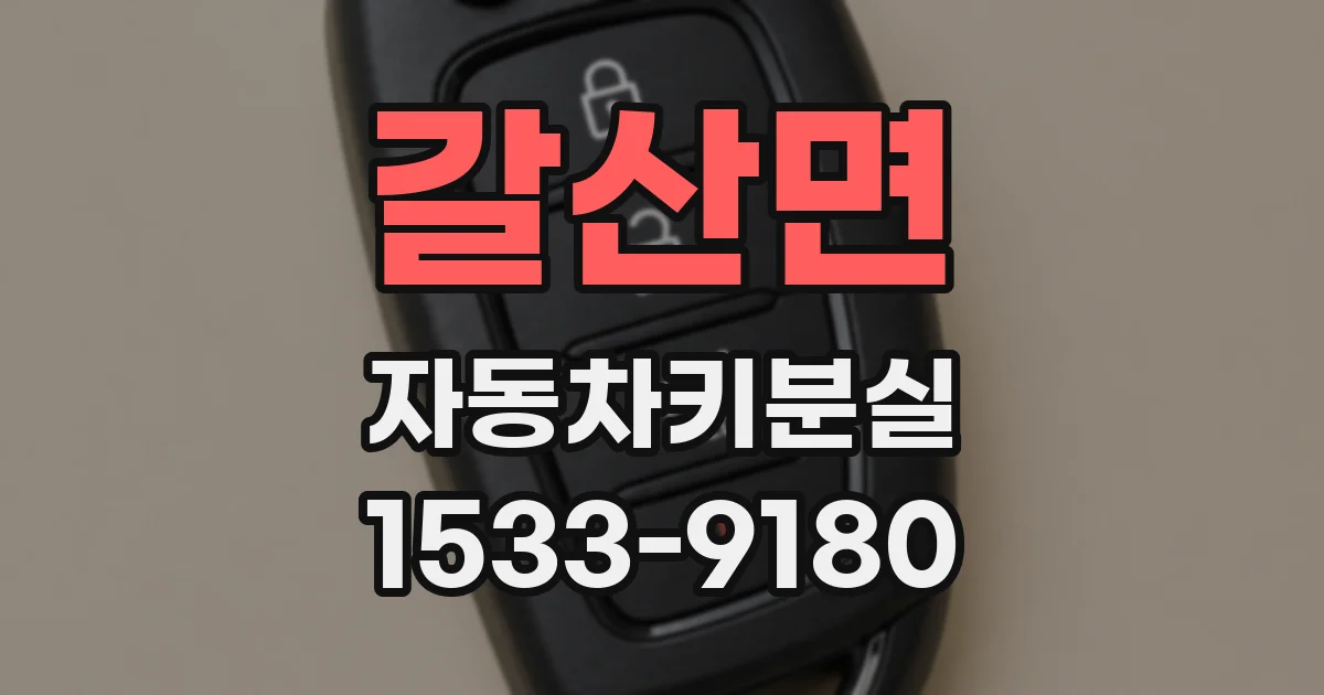 갈산면 자동차키분실