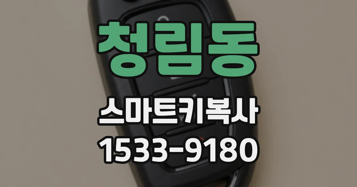 청림동 스마트키복사