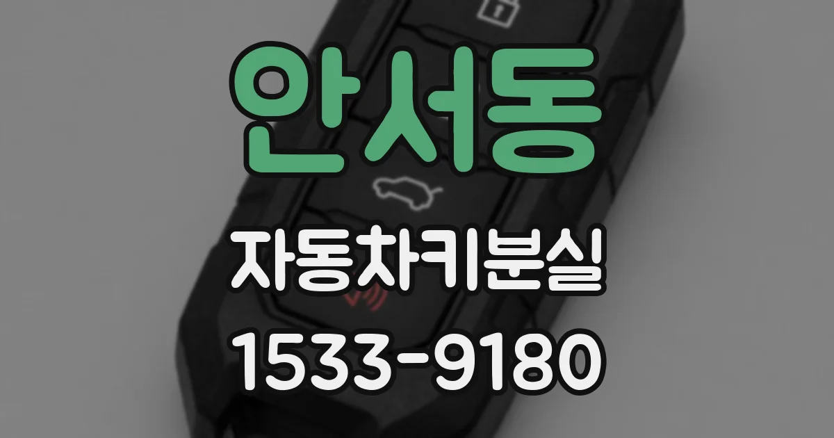 안서동 자동차키분실